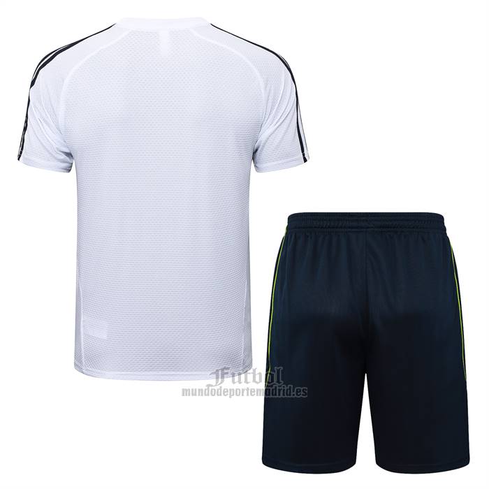 Chandal del Real Madrid Manga Corta 2025-2026 Blanco - Pantalon Corto